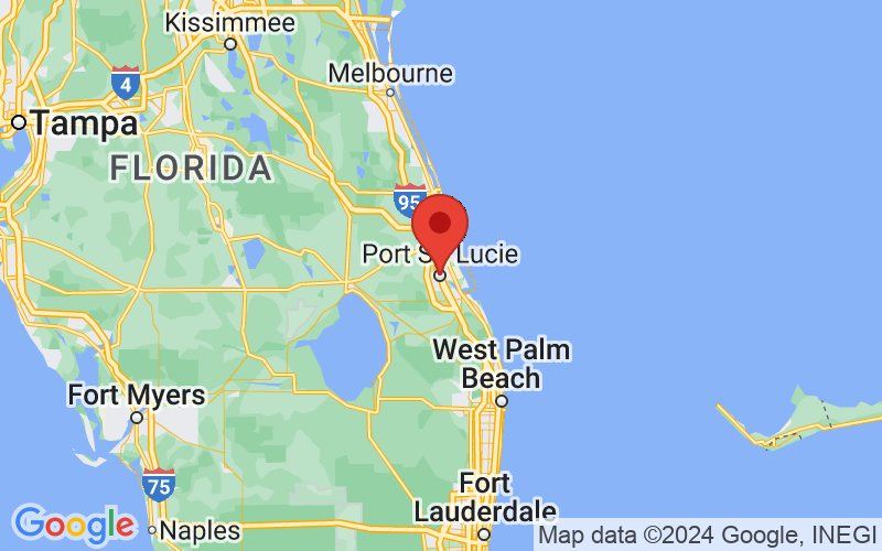 Map of Port St. Lucie, Florida